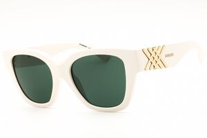 NWT Burberry 0BE4489U-421871 White Rectangle 53mm Sunglasses